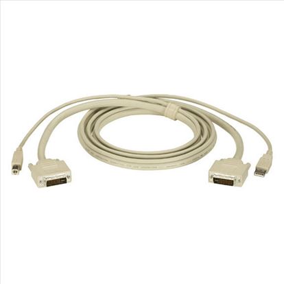 Black Box EHN900024U-0010 serial cable White 118.1" (3 m) DVI-I, USB1
