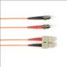 Black Box 15m, ST-SC, Multimode fiber optic cable 590.6" (15 m) OFNR Orange1