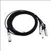 Axiom QSFP+ - 4 SFP+ 3m fiber optic cable 118.1" (3 m) 4x SFP+ Black, Silver1