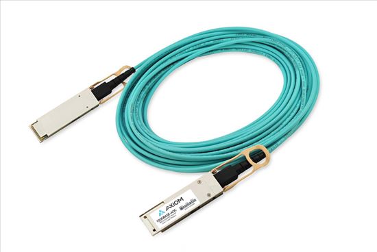 Axiom 100GBASE-AOC QSFP28 InfiniBand cable 118.1" (3 m) Aqua color1