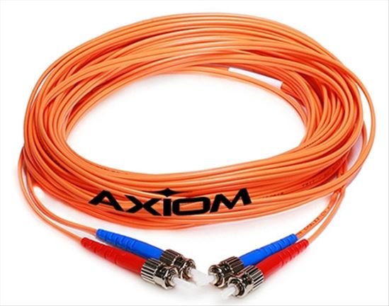 Axiom 15m LC/ST Multimode Duplex fiber optic cable 590.6" (15 m) OM2 Orange1