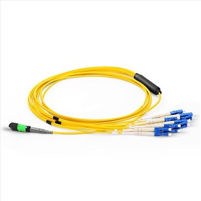 Axiom MP8LCSMR1M-AX fiber optic cable 39.4" (1 m) MPO/MTP 4x LC OFNR Yellow1