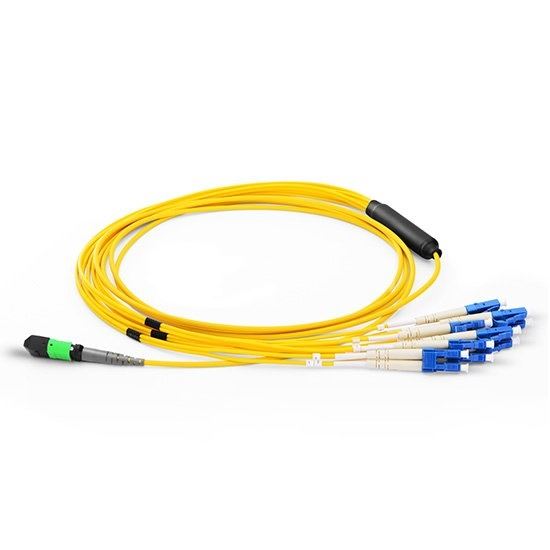 Axiom MP8LCSMR1M-AX fiber optic cable 39.4" (1 m) MPO/MTP 4x LC OFNR Yellow1