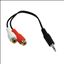 Axiom MJMRCAF6-AX audio cable 5.91" (0.15 m) 3.5mm 2 x RCA Black1