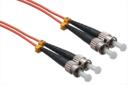 Axiom ST - ST 1m fiber optic cable 39.4" (1 m) 2x ST OFNR OM2 Orange1