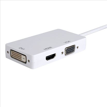 Axiom DisplayPort VGA + HDMI + DVI White1