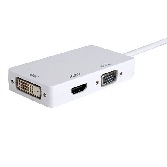 Axiom DisplayPort VGA + HDMI + DVI White1