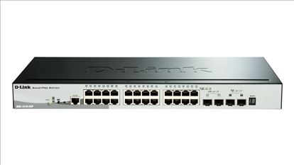 D-Link DGS-1510-28P network switch Managed L3 Gigabit Ethernet (10/100/1000) Power over Ethernet (PoE) Black1