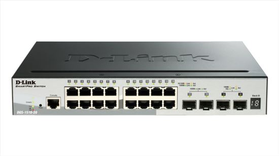 Picture of D-Link DGS-1510 Managed L3 Gigabit Ethernet (10/100/1000) Power over Ethernet (PoE) Black