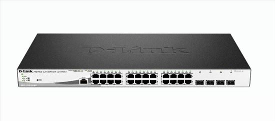 Picture of D-Link DGS-1210-28MP network switch Managed L2 Gigabit Ethernet (10/100/1000) Power over Ethernet (PoE) 1U Black, Gray