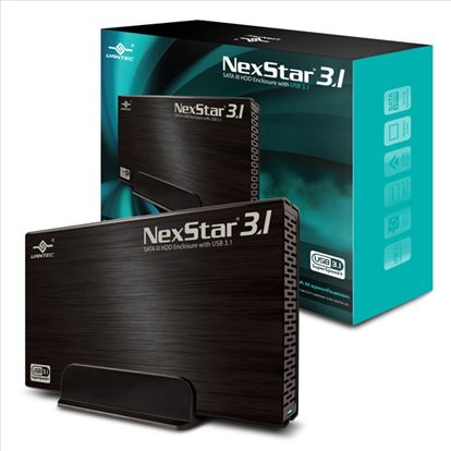 Vantec NST-370A31-BK storage drive enclosure HDD enclosure Black 3.5"1