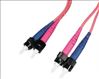 Weltron 1m ST-ST fiber optic cable 39.4" (1 m) OFC Pink1