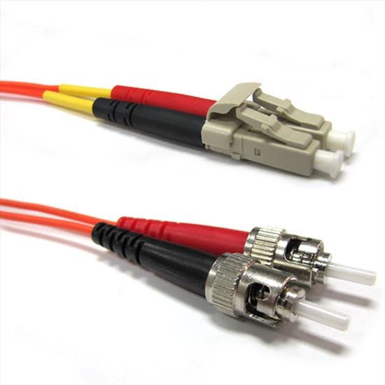 Weltron 2m LC/ST fiber optic cable 78.7" (2 m) OFC Orange1