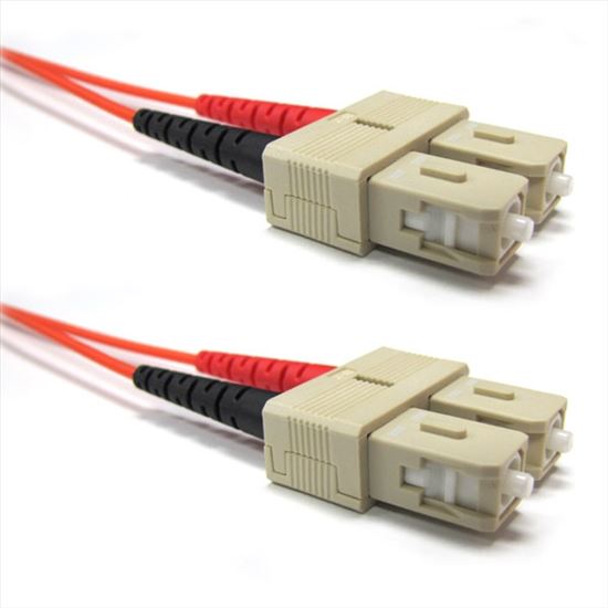 Weltron 1m SC/SC fiber optic cable 39.4" (1 m) OFC Orange1