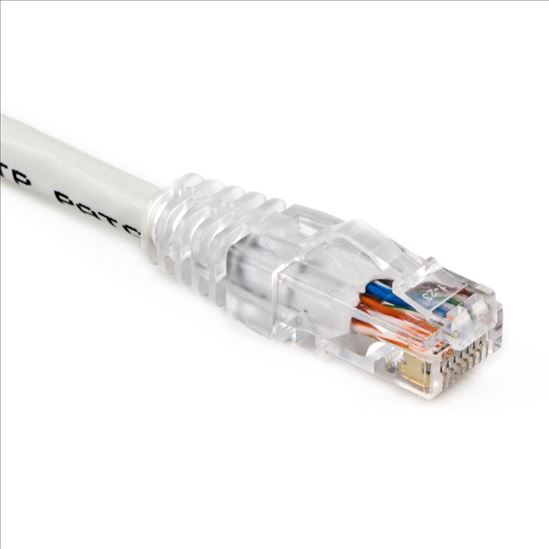 Picture of Weltron 90-C5ECB-WH-010 networking cable White 120" (3.05 m) Cat5e U/UTP (UTP)