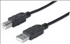 Manhattan USB 2.0 A/B USB cable 70.9" (1.8 m) USB A USB B Black1