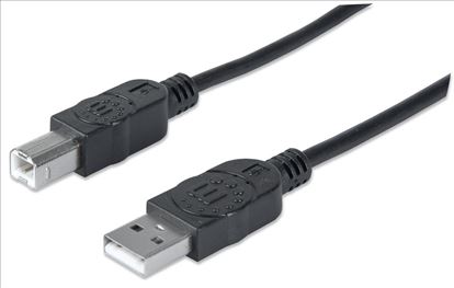 Manhattan USB 2.0 A/B USB cable 70.9" (1.8 m) USB A USB B Black1
