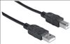 Manhattan USB 2.0 A/B USB cable 70.9" (1.8 m) USB A USB B Black2