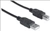 Manhattan USB 2.0 A/B USB cable 118.1" (3 m) USB A USB B Black2