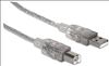 Manhattan 333405 USB cable 70.9" (1.8 m) USB 2.0 USB A USB B Silver2