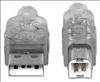 Manhattan 333405 USB cable 70.9" (1.8 m) USB 2.0 USB A USB B Silver3