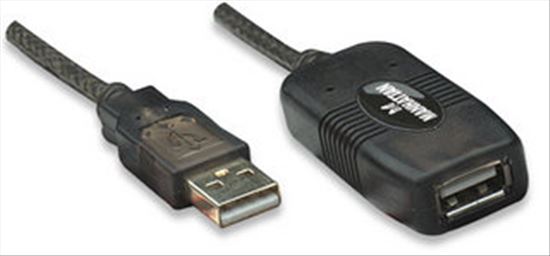 Manhattan 150248 USB cable 393.7" (10 m) USB 2.0 USB A Black1