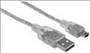 Manhattan 1.8m USB cable 70.9" (1.8 m) USB 2.0 USB A Mini-USB B Silver2