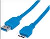 Manhattan USB 3.0, A/Micro-B, 2 m USB cable 78.7" (2 m) USB 3.2 Gen 1 (3.1 Gen 1) USB A Micro-USB B Blue1