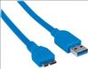 Manhattan USB 3.0, A/Micro-B, 2 m USB cable 78.7" (2 m) USB 3.2 Gen 1 (3.1 Gen 1) USB A Micro-USB B Blue2