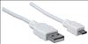 Manhattan 323987 USB cable 39.4" (1 m) USB 2.0 USB A Micro-USB B White2