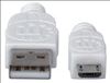 Manhattan 323987 USB cable 39.4" (1 m) USB 2.0 USB A Micro-USB B White3