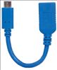 Manhattan 353540 USB cable 5.91" (0.15 m) USB 3.2 Gen 1 (3.1 Gen 1) USB C USB A Blue2