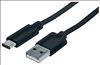 Manhattan 1m, USB 2.0-A/USB-C USB cable 39.4" (1 m) USB C USB A Black1