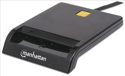Picture of Manhattan 102049 smart card reader Indoor USB USB 2.0 Black