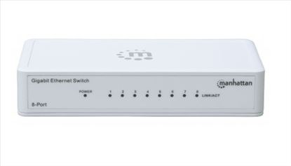 Manhattan 560702 network switch Gigabit Ethernet (10/100/1000) White1