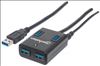 Manhattan 162302 interface hub USB 3.2 Gen 1 (3.1 Gen 1) Type-A 5000 Mbit/s Black1