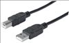 Manhattan USB A/USB B 1m USB cable 39.4" (1 m) USB 2.0 Black1