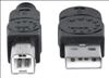 Manhattan USB A/USB B 1m USB cable 39.4" (1 m) USB 2.0 Black5