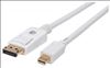 Manhattan 324748 DisplayPort cable 78.7" (2 m) Mini DisplayPort White1