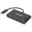 Manhattan 162746 interface hub USB 3.2 Gen 1 (3.1 Gen 1) Type-C 5000 Mbit/s Black1