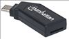 Picture of Manhattan 102001 card reader USB 2.0 Type-C Black
