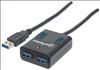 Manhattan 162296 interface hub USB 3.2 Gen 1 (3.1 Gen 1) Type-A 5000 Mbit/s Black1