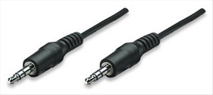 Manhattan 334594 audio cable 70.9" (1.8 m) 3.5mm Black1