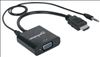 Manhattan 151559 video cable adapter 11.8" (0.3 m) HDMI + 3.5mm VGA (D-Sub) Black2