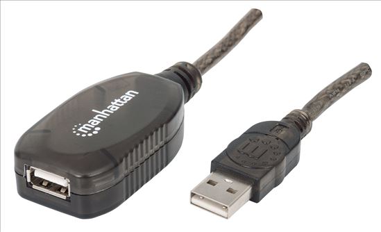 Manhattan 40m USB cable 787.4" (20 m) USB 2.0 USB A Black1