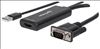 Manhattan 152426 video cable adapter USB Type-A + VGA (D-Sub) HDMI Black1