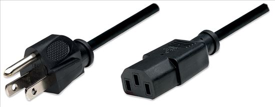 Manhattan 300179 power cable Black 70.9" (1.8 m) Power plug type B C13 coupler1