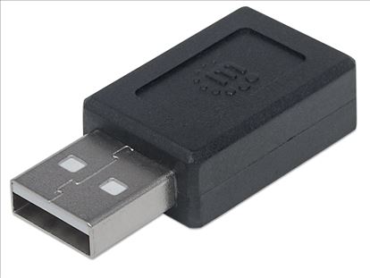 Manhattan 354653 cable gender changer USB A USB C Black1