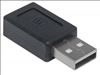 Manhattan 354653 cable gender changer USB A USB C Black2