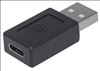 Manhattan 354653 cable gender changer USB A USB C Black4